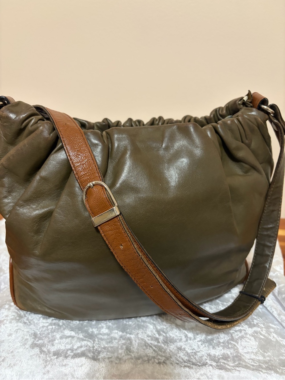 La Bagagerie Jean Marlaix Leather Crossbody/Shoulder bag